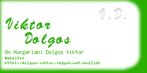 viktor dolgos business card